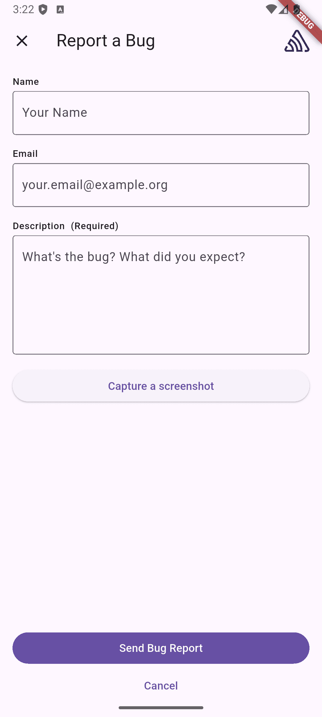 SentryFeedbackWidget